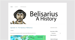Desktop Screenshot of belisariusahistory.com