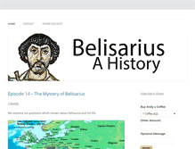Tablet Screenshot of belisariusahistory.com